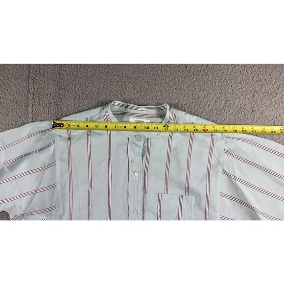Isabel Marantz Etoile Shirt 40 Blue Multi Striped Satchell Cotton Silk Blend - Picture 10 of 11